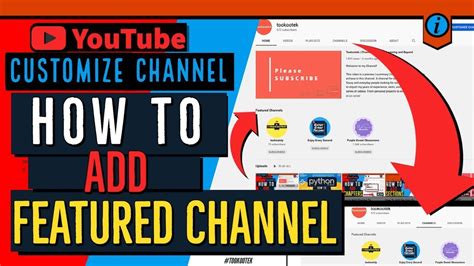 how to show channels on youtube